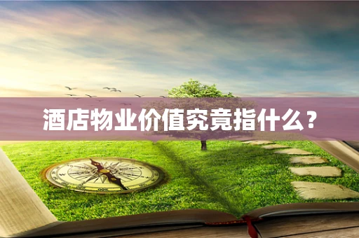 酒店物业价值究竟指什么？