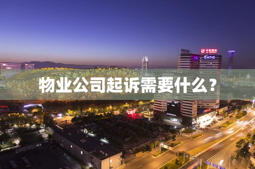 物业公司起诉需要什么？