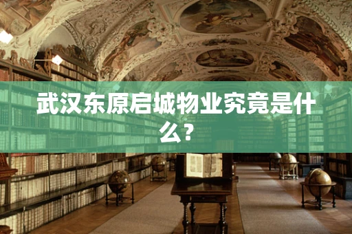武汉东原启城物业究竟是什么？