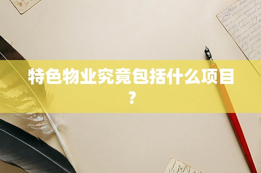 特色物业究竟包括什么项目？