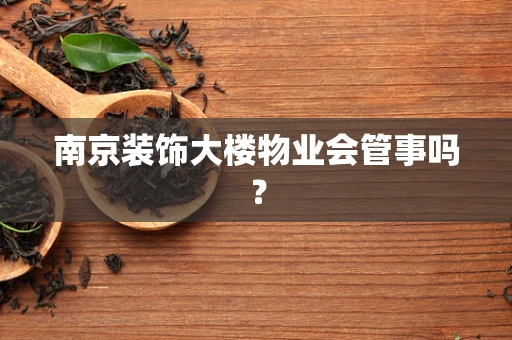 南京装饰大楼物业会管事吗？
