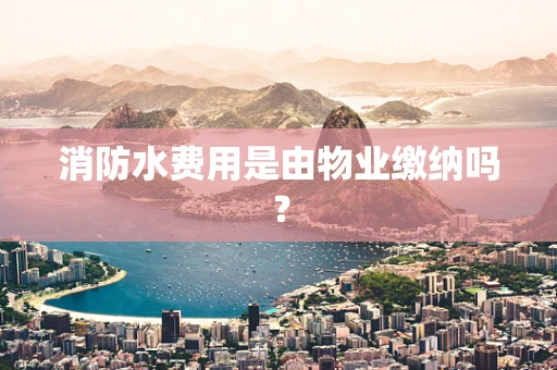 消防水费用是由物业缴纳吗？