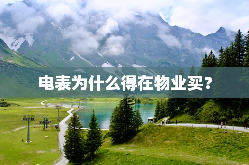 电表为什么得在物业买？