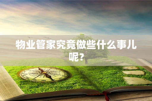 物业管家究竟做些什么事儿呢？
