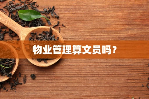 物业管理算文员吗？