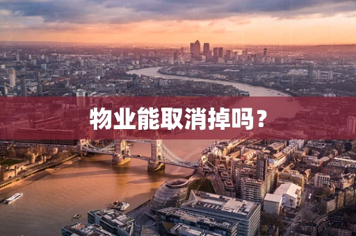 物业能取消掉吗？