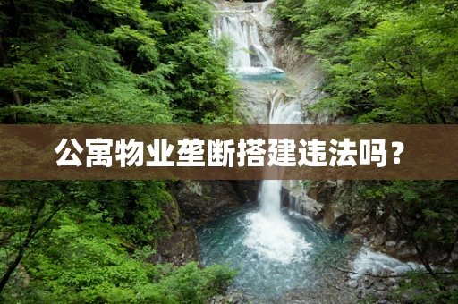 公寓物业垄断搭建违法吗？