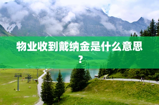 物业收到戴纳金是什么意思？