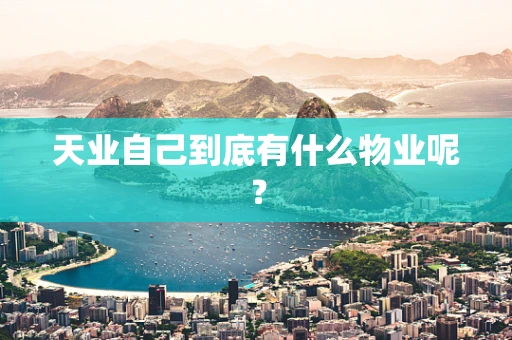 天业自己到底有什么物业呢？