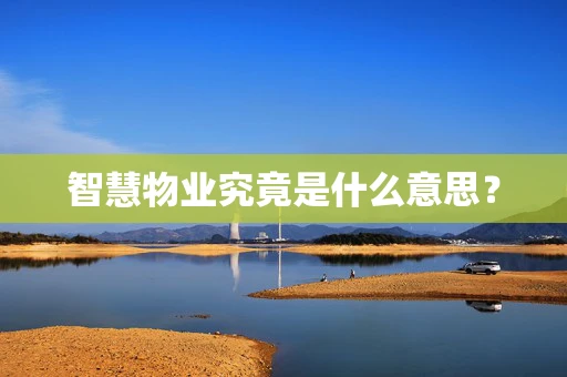 智慧物业究竟是什么意思？