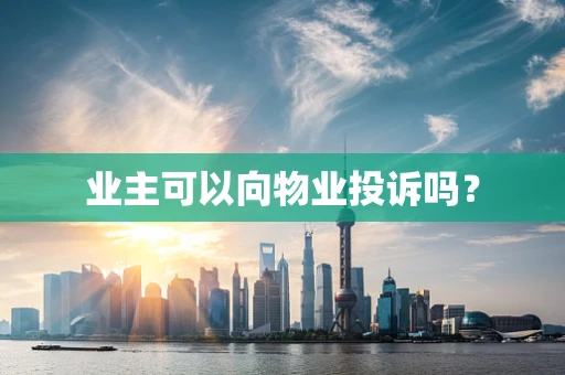 业主可以向物业投诉吗？
