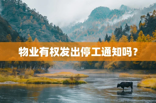 物业有权发出停工通知吗？