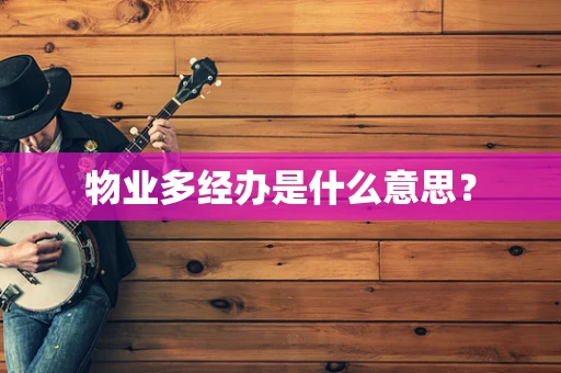 物业多经办是什么意思？