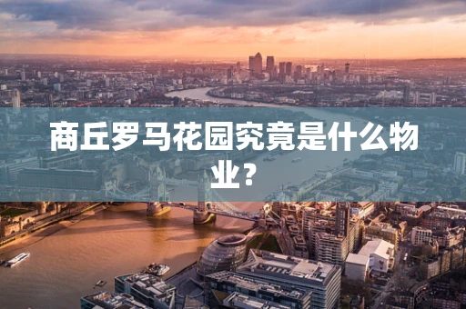商丘罗马花园究竟是什么物业？