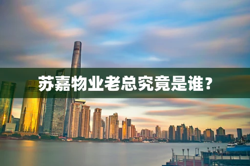 苏嘉物业老总究竟是谁？