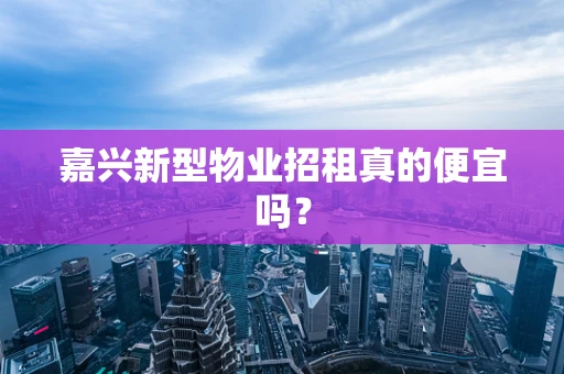 嘉兴新型物业招租真的便宜吗？