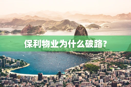 保利物业为什么破路？