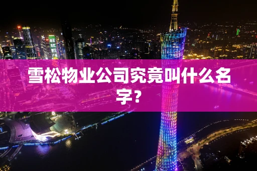 雪松物业公司究竟叫什么名字？