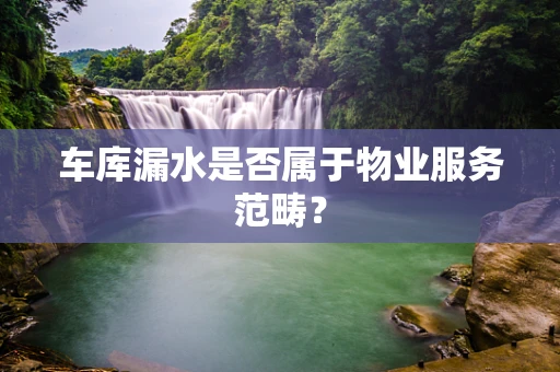 车库漏水是否属于物业服务范畴？