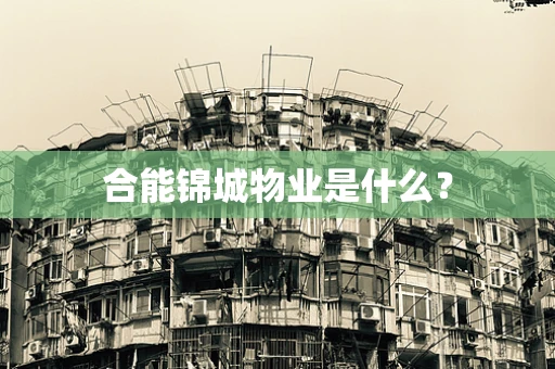 合能锦城物业是什么？