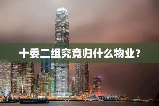 十委二组究竟归什么物业？