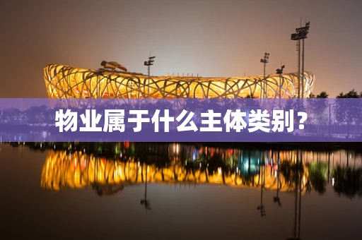 物业属于什么主体类别？