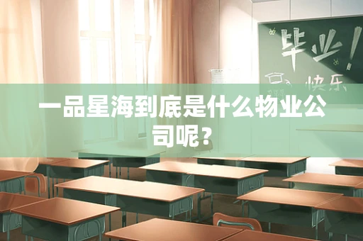 一品星海到底是什么物业公司呢？